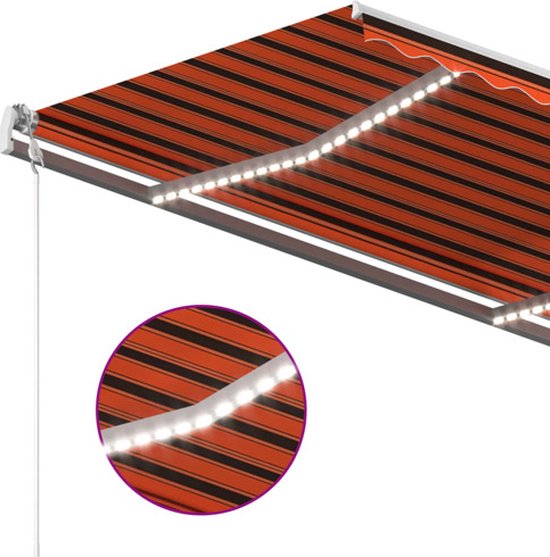 vidaXL-Luifel-automatisch-met-LED-windsensor-400x300-cm-oranje-bruin
