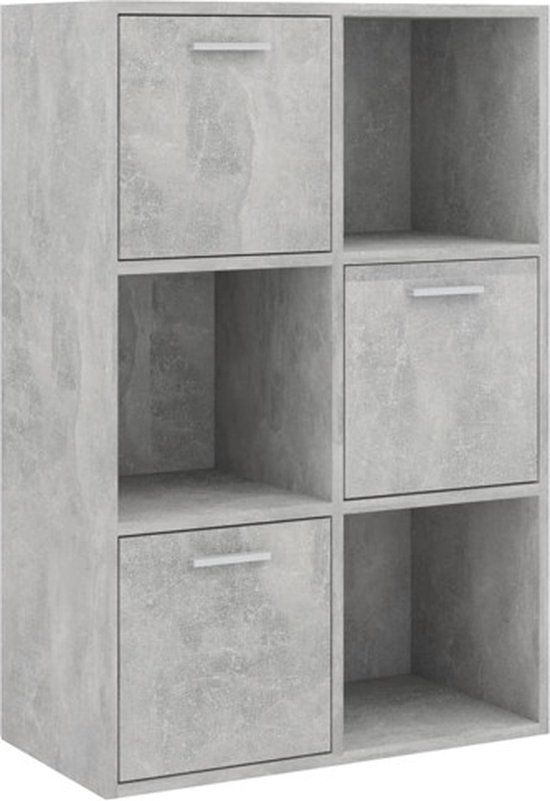 vidaXL-Opbergkast-60x29,5x90-cm-bewerkt-hout-betongrijs