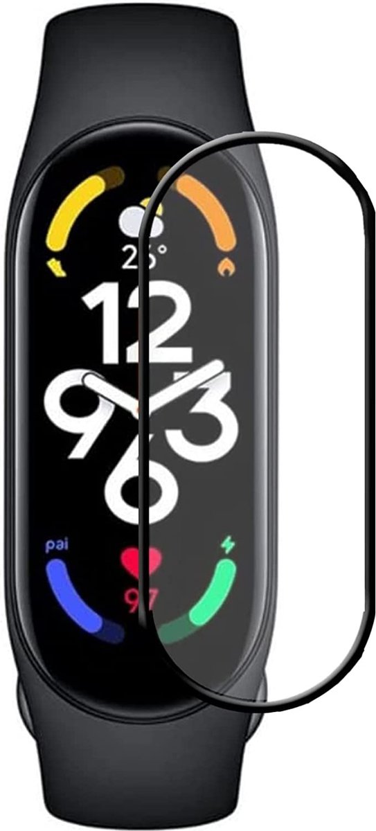 Strap-it Screen protector PMMA - Full cover protector geschikt voor Xiaomi Mi Band 7