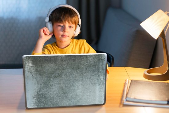 Sticker ordinateur portable - 11,6 pouces - Béton - Altération - Vintage - Design