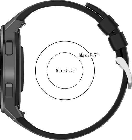 Bracelet Silicone Strap-it Huawei Watch GT 2nd - Noir - GT2E