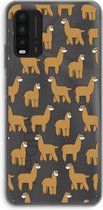Case Company® - Hoesje geschikt voor Xiaomi Redmi 9T hoesje - Alpacas - Soft Cover Telefoonhoesje - Bescherming aan alle Kanten en Schermrand