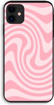 Case Company® - Hoesje geschikt voor iPhone 11 hoesje - Swirl Roos - Biologisch Afbreekbaar Telefoonhoesje - Bescherming alle Kanten en Schermrand