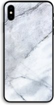 Case Company® - Hoesje geschikt voor iPhone XS Max hoesje - Witte marmer - Biologisch Afbreekbaar Telefoonhoesje - Bescherming alle Kanten en Schermrand