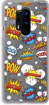 Case Company® - Hoesje geschikt voor OnePlus 8 Pro hoesje - Pow Smack - Soft Cover Telefoonhoesje - Bescherming aan alle Kanten en Schermrand