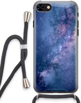 Case Company® - Hoesje met koord geschikt voor iPhone 7 hoesje met Koord - Nebula - Telefoonhoesje met Zwart Koord - Extra Bescherming aan alle Kanten en Over de Schermrand