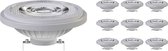 Voordeelpak 10x Noxion Lucent LED Spot G53 AR111 7.4W 530lm 24D - 930 Warm Wit | Beste Kleurweergave - Dimbaar - Vervangt 50W.