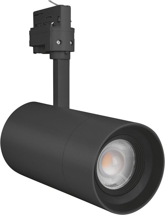 Ledvance LED Railspot D85 Zwart 25W 1500lm 15-55D - 830 Warm Wit | Mechanical Zoom - Dimbaar