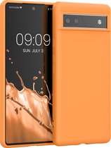 kwmobile telefoonhoesje geschikt voor Google Pixel 6a - Hoesje voor smartphone - Back cover in fruitig oranje