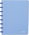 Atoma Trendy schrift, ft A5, 144 bladzijden, commercieel geruit, transparant blauw