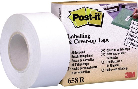 Post-it® Label- & Correctietape, Navulling, 25.4 mm x 17,7 m - Post-it