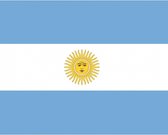 10x Binnen en buiten stickers Argentinie 10 cm - Argentijnse vlag stickers - Supporter feestartikelen - Landen decoratie en versieringen