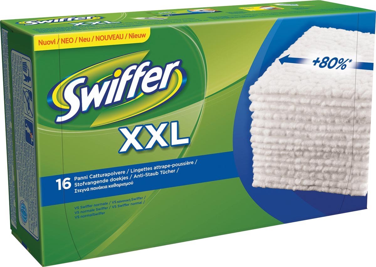 Swiffer Balai Attrape-Poussière Recharges Lingettes Sèches 68 Unités,  Attrape Et Retient 3 Fois Plus De Poussière, Saleté Et Poils Qu'Un Balai  Classique : : Cuisine et Maison