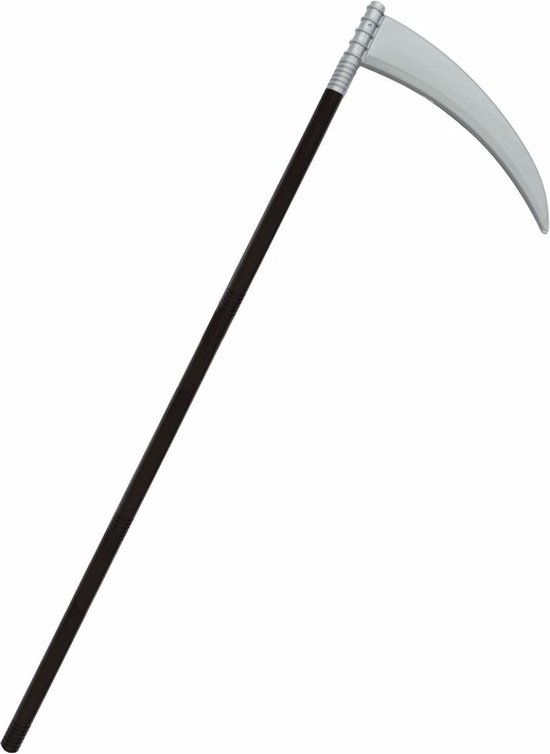 Zwarte zeis van Magere Hein - Halloween verkleed accessoire - 103 cm