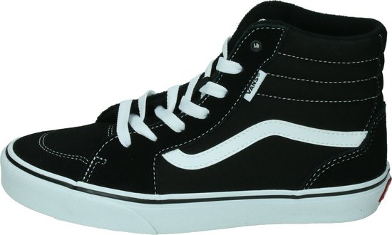 Baskets pour femmes Vans YT Filmore Hi Garçons - Noir/ White - Taille 30
