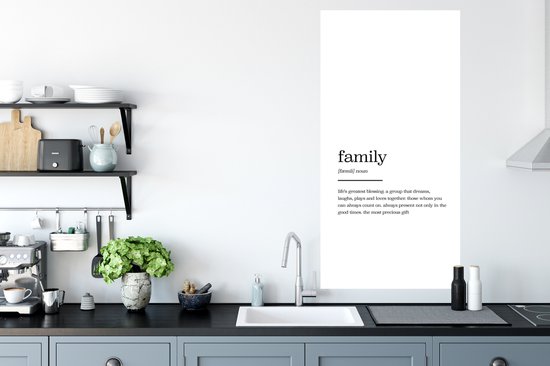 Stickers muraux - Film autocollant - Citations - Dictons - Famille - Dictionnaire - 60x120 cm - Film adhésif - Stickers muraux Chambre d'enfant - Papier peint autocollant - Papier peint autocollant - Film autocollant