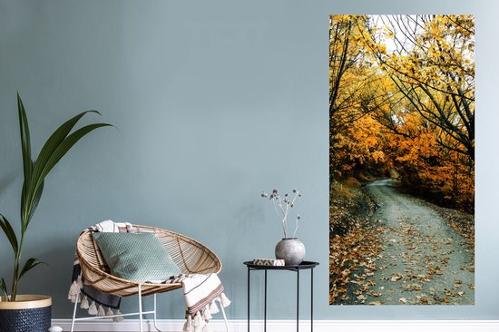 Stickers Stickers muraux - Feuilles - Automne - Forêt - 60x120 cm - Feuille adhésive