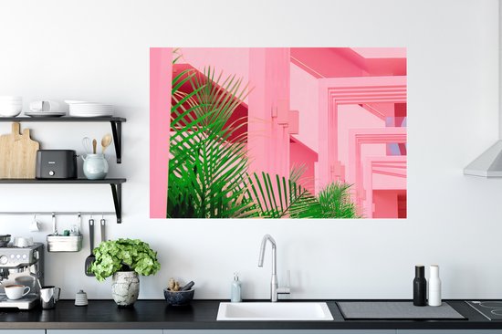 Stickers muraux - Été - Plantes - Jardin - 120x80 cm - Film adhésif