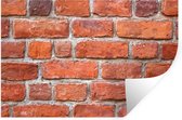 Muurstickers - Sticker Folie - Muur - Baksteen - Rood - 90x60 cm - Plakfolie - Muurstickers Kinderkamer - Zelfklevend Behang - Zelfklevend behangpapier - Stickerfolie