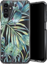 Selencia Hoesje Geschikt voor Samsung Galaxy A13 (4G) Hoesje - Selencia Zarya Fashion Extra Beschermende Backcover - groen