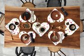 Napperons - Sets de table - Napperons coeur - Teen - Donut - Alimentation - Motif - 8 pièces