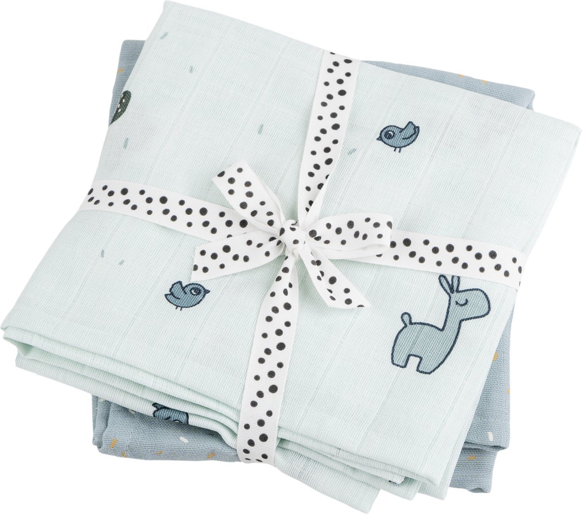 Goedkoopste Done by Deer Swaddle 2-Pack Lalee - 120x120 cm. - Blue