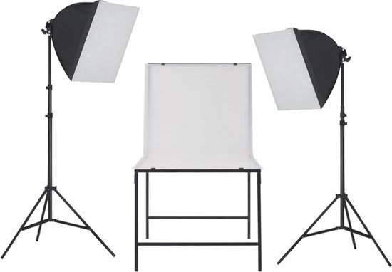 Fotostudioset 400 lm - Opvouwbaar - Achtergronden inbegrepen - Nedis Shop