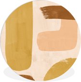 WallCircle - Wandcirkel ⌀ 150 - Abstract - Pastel - Boho - Ronde schilderijen woonkamer - Wandbord rond - Muurdecoratie cirkel - Kamer decoratie binnen - Wanddecoratie muurcirkel - Woonaccessoires