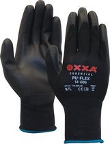 Pu-Flex Werkhandschoenen Zwart 11408600 - maat 9
