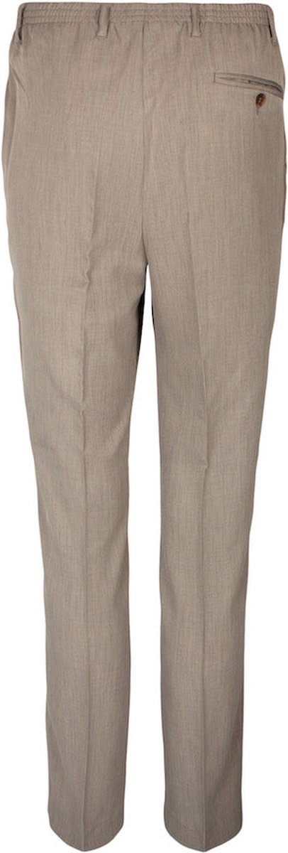 Ougelebo Korte broek voor heren, katoen, elastische taille met trekkoord, wit, L