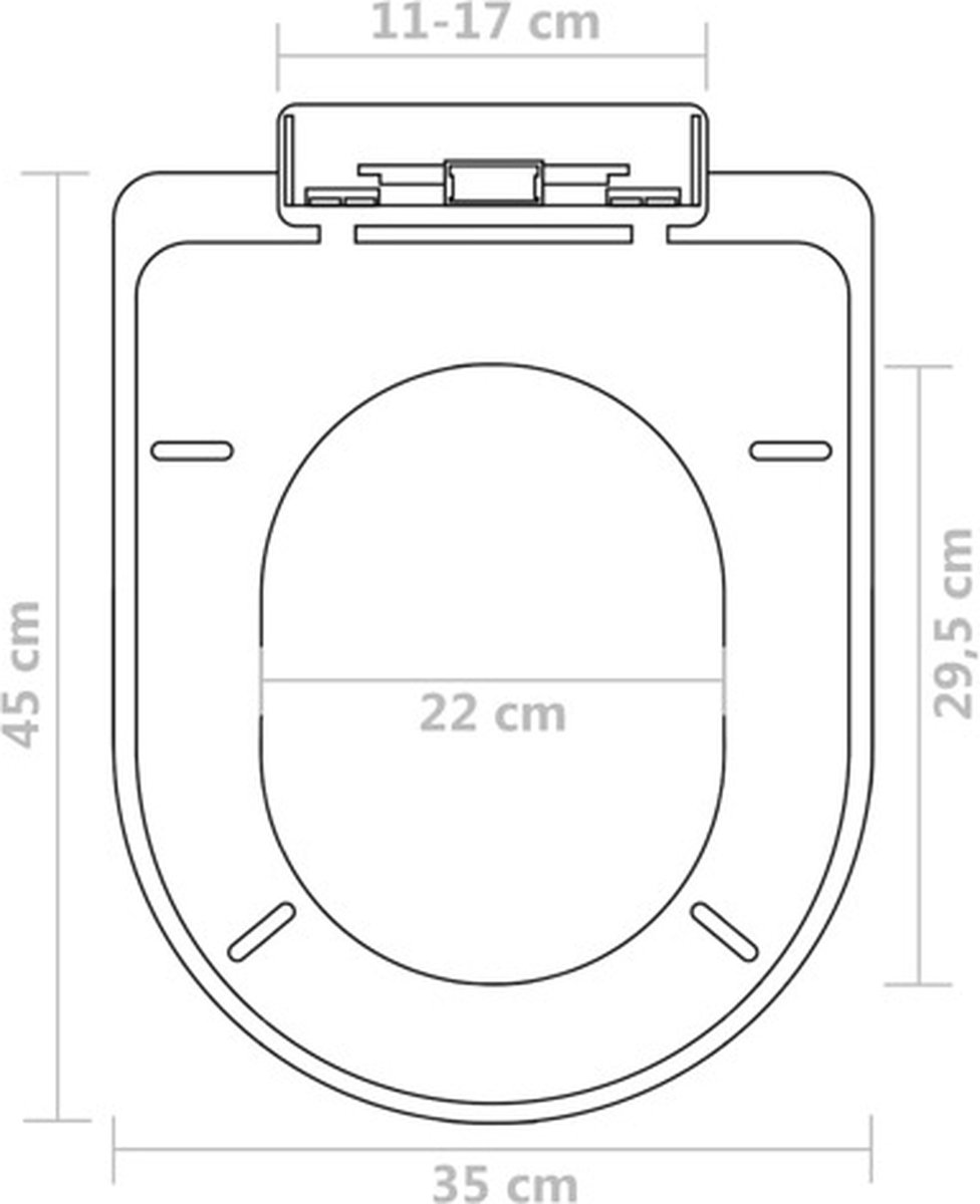 YEAUPE PRO WC-Sitz in O-Form, Toilettenschüssel mit Absenkautomatik