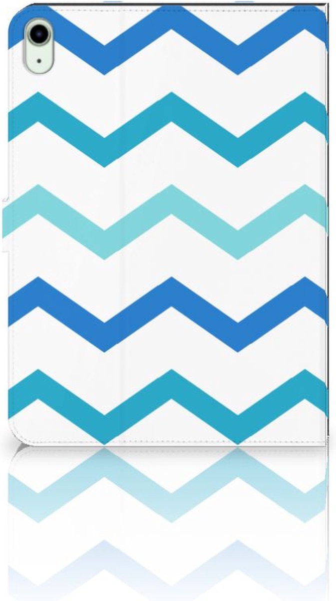 iPad Air (2020/2022) 10.9 inch Tablet Hoes Zigzag Blauw