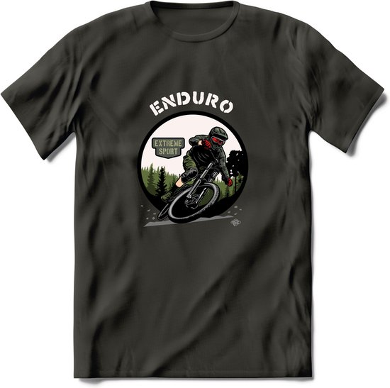 Enduro T-Shirt | Mountainbike Fiets Kleding | Dames / Heren / Unisex MTB shirt | Grappig Verjaardag Cadeau | Maat M