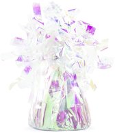 """Folie ballon gewicht, iridescent (1 zakje met 4 stuks)"""