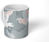Mok - Koffiemok - Vlinder - Patronen - Zentangle - Mokken - 350 ML - Beker - Koffiemokken - Theemok