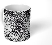 Mok - Koffiemok - Patronen - Zwart Wit - Confetti - Mokken - 350 ML - Beker - Koffiemokken - Theemok