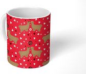 Mok - Koffiemok - Alpaca - Hart - Design - Mokken - 350 ML - Beker - Koffiemokken - Theemok