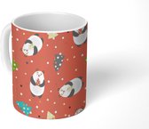 Mok - Koffiemok - Patronen - Beren - Cadeau - Kerst - Mokken - 350 ML - Beker - Koffiemokken - Theemok