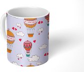 Mok - Koffiemok - Luchtballon - Design - Valentijn - Mokken - 350 ML - Beker - Koffiemokken - Theemok