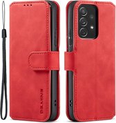 Luxe Book Case - Samsung Galaxy A53 Hoesje - Rood