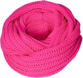 Feest snood gebreid | Carnaval snood | Fluor rose | one size | Colsjaal | Carnaval accessoires | Party | Apollo