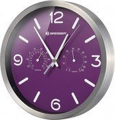 wandklok MyTime 25 cm aluminium paars