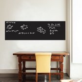 decoratiesticker Krijtbord 45 x 200 cm PVC zwart