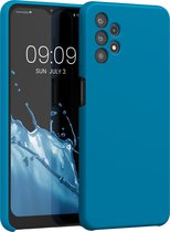 kwmobile telefoonhoesje voor Samsung Galaxy A32 5G - Hoesje met siliconen coating - Smartphone case in Caribisch blauw
