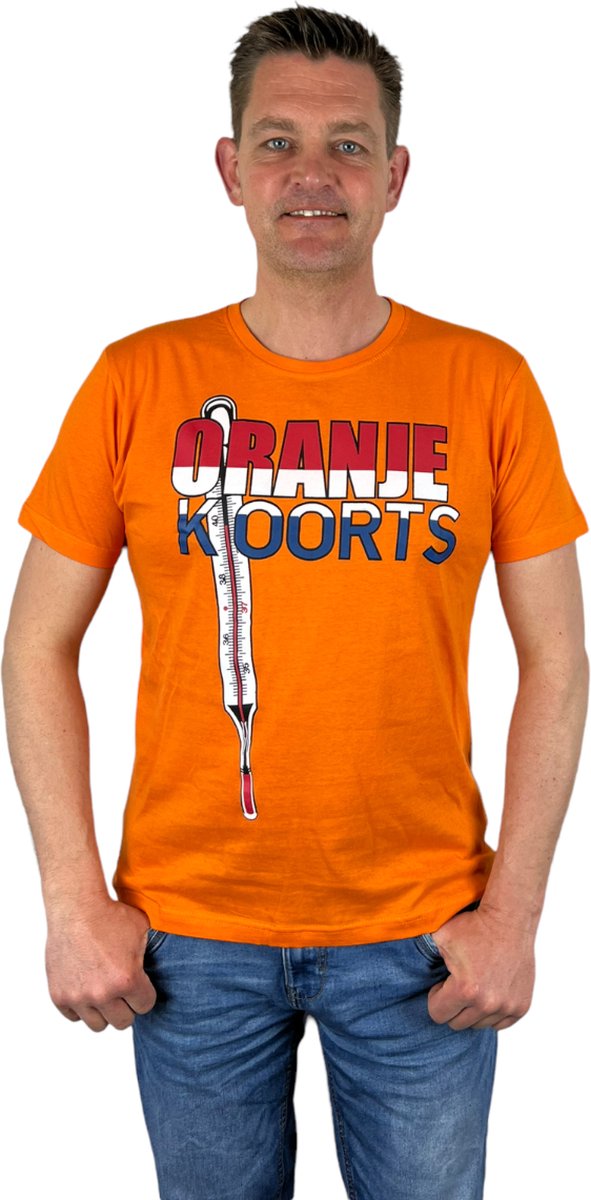 Oranje Heren T-Shirt - Oranje Koorts - Voor Koningsdag - Holland - Formule 1 - EK/WK Voetbal - Maat XL