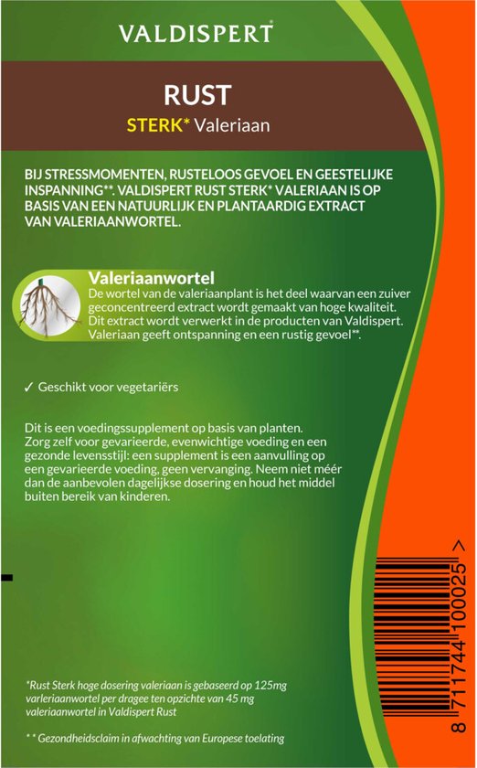 Valdispert Rust Sterk - Natuurlijk Supplement - 50 tabletten