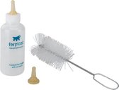 hondendrinkfles 0,12 liter 4,5 x 13 cm wit 3-delig