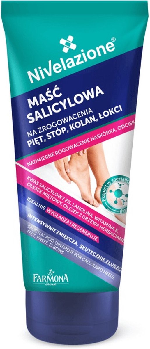 Nivelazione salicylzalf voor keratoses van hielen, voeten, knieën en ellebogen 75ml