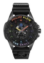 Philipp Plein The $Kull PWAAA0621 Horloge - Siliconen - Zwart - Ø 44 mm