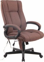 Chaise de bureau Clp XL Sparta XM - Tissu - Marron